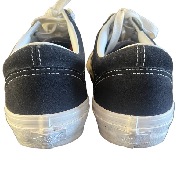 VANS - Mens Navy Old Skool Suede Vans Sneakers- Size 8.5 - Picture 4 of 4